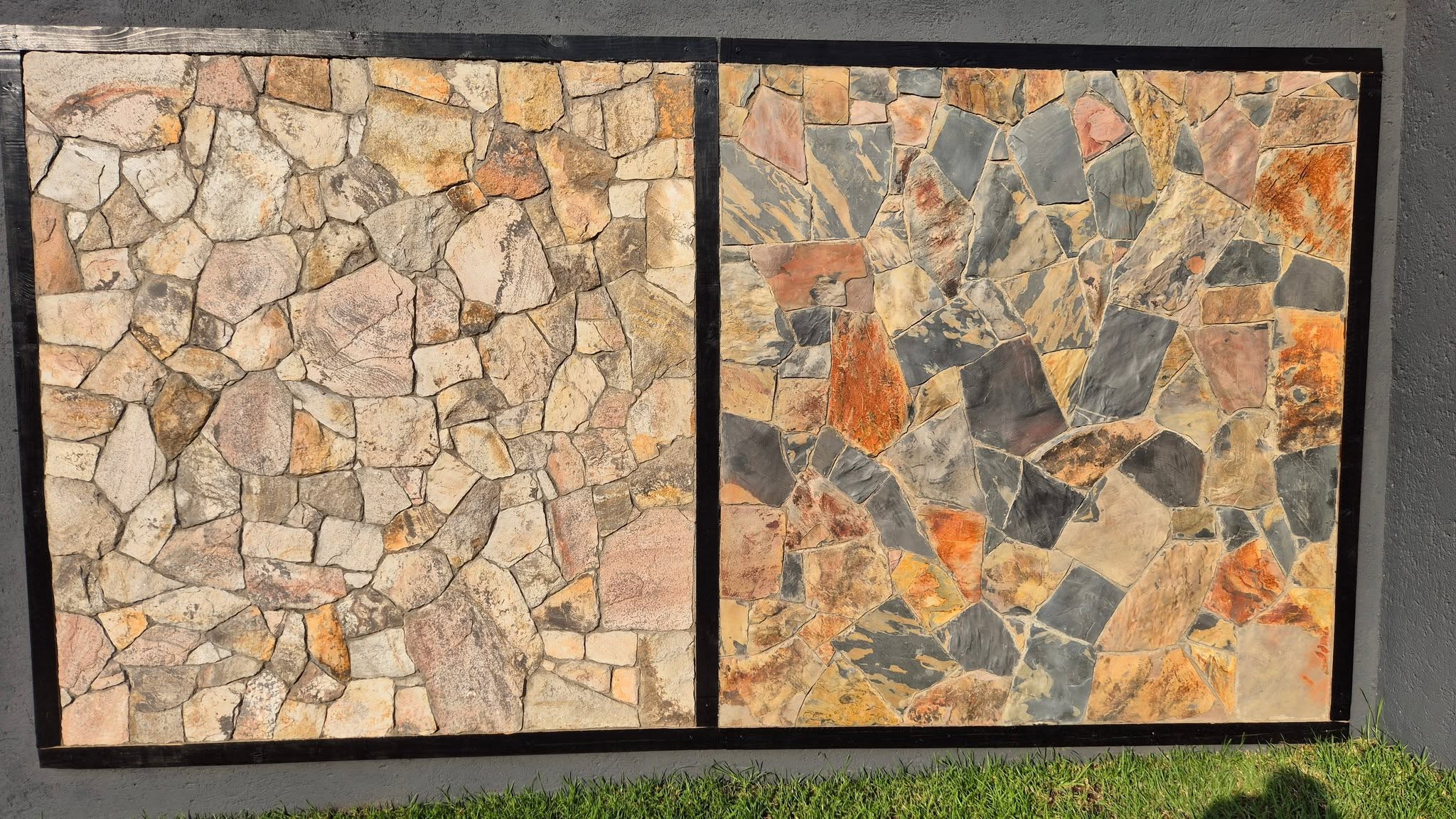 Stone cladding finish